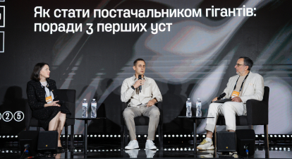Надія Бігун Нафтогаз, Віталій Приймак Нова пошта, Олександр Соколовський Текстиль-Контакт /Сергій Пірієв для Forbes Ukraine
