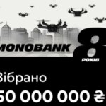 Більше 50 мільйонів гривень на безпілотники! Українці шалено привітали monobank з восьмою річницею.