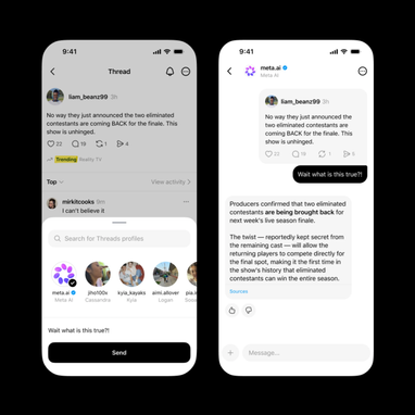 Meta інтегрувала свого розмовного бота до приватних чатів Threads. 4 Meta інтегрувала свого розмовного бота до приватних чатів Threads. 4