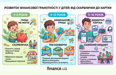 Що дитина має розуміти про фінанси у 5, 10 та 16 років 5