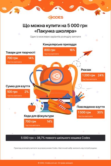 Близько половини заробітку на навчання: яка вартість підготовки першокласника до шкільного року у 2026 році 11 Близько половини заробітку на навчання: яка вартість підготовки першокласника до шкільного року у 2026 році 11