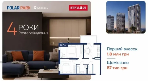 Головна 50 Квартири на дві кімнати з можливістю оплати до 4 років — вигідна пропозиція