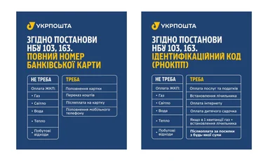Укрпошта роз'яснила вимоги до ІПН та номера картки в платіжних документах 5 Укрпошта роз'яснила вимоги до ІПН та номера картки в платіжних документах 5