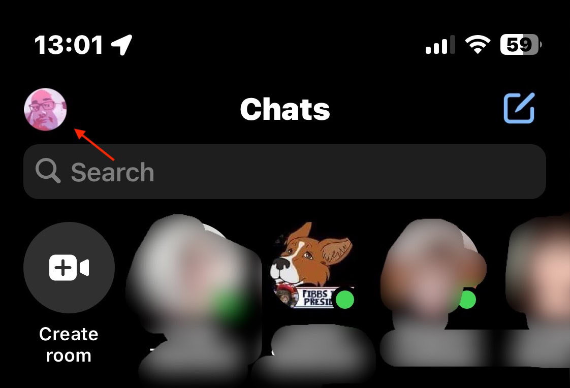 Як вийти з Facebook Messenger 20