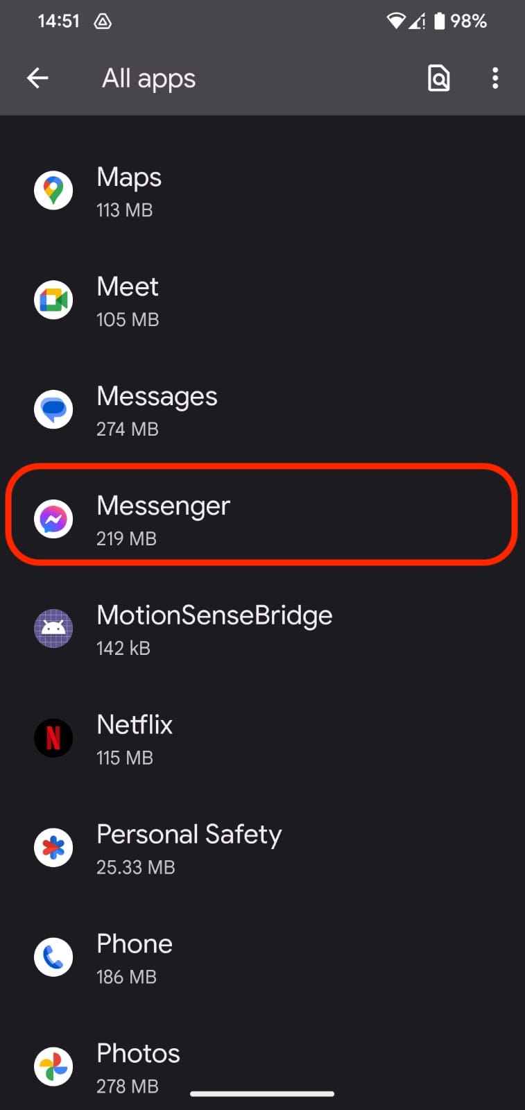 Як вийти з Facebook Messenger 17