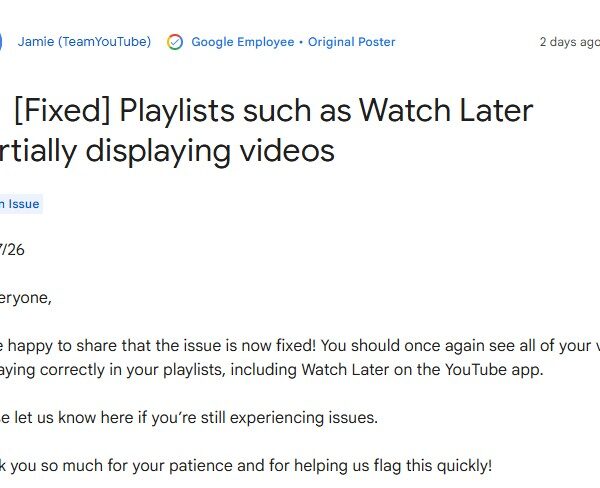 YouTube повернув втрачені відео користувачів