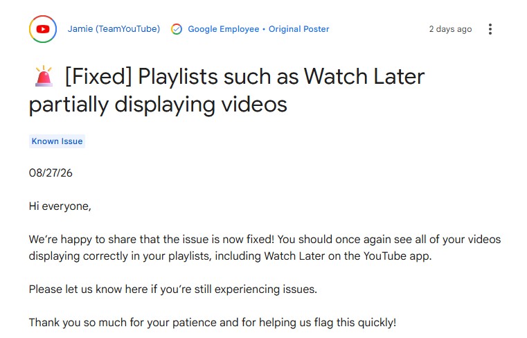 YouTube повернув втрачені відео користувачів 3