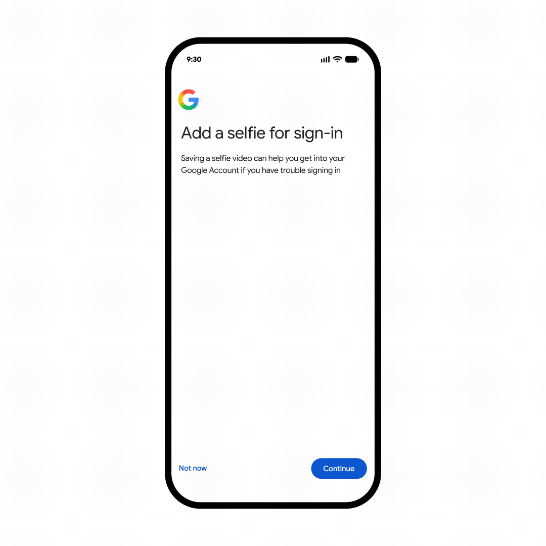 Google пропонує селфі-відео як альтернативу паролю 6 Google пропонує селфі-відео як альтернативу паролю 6