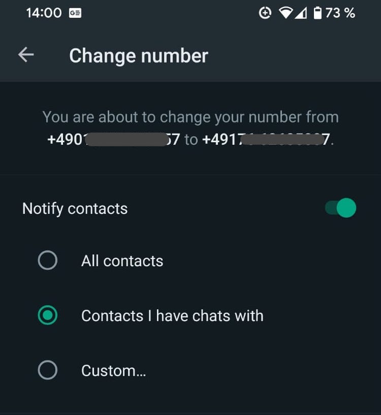 Зміна номера WhatsApp: як це зробити безпечно 11