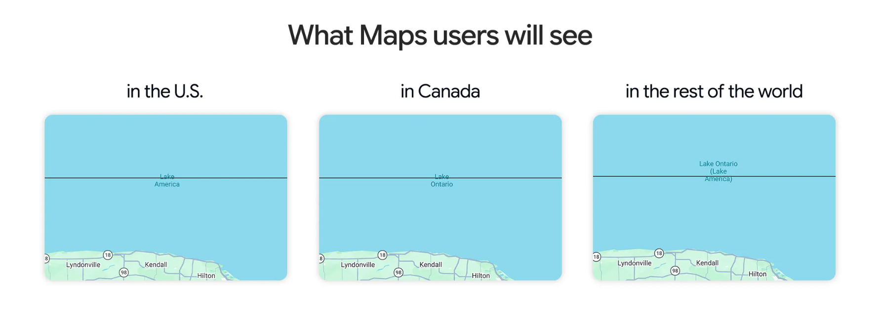 Google Maps: Онтаріо — «Америка» для обраних 5