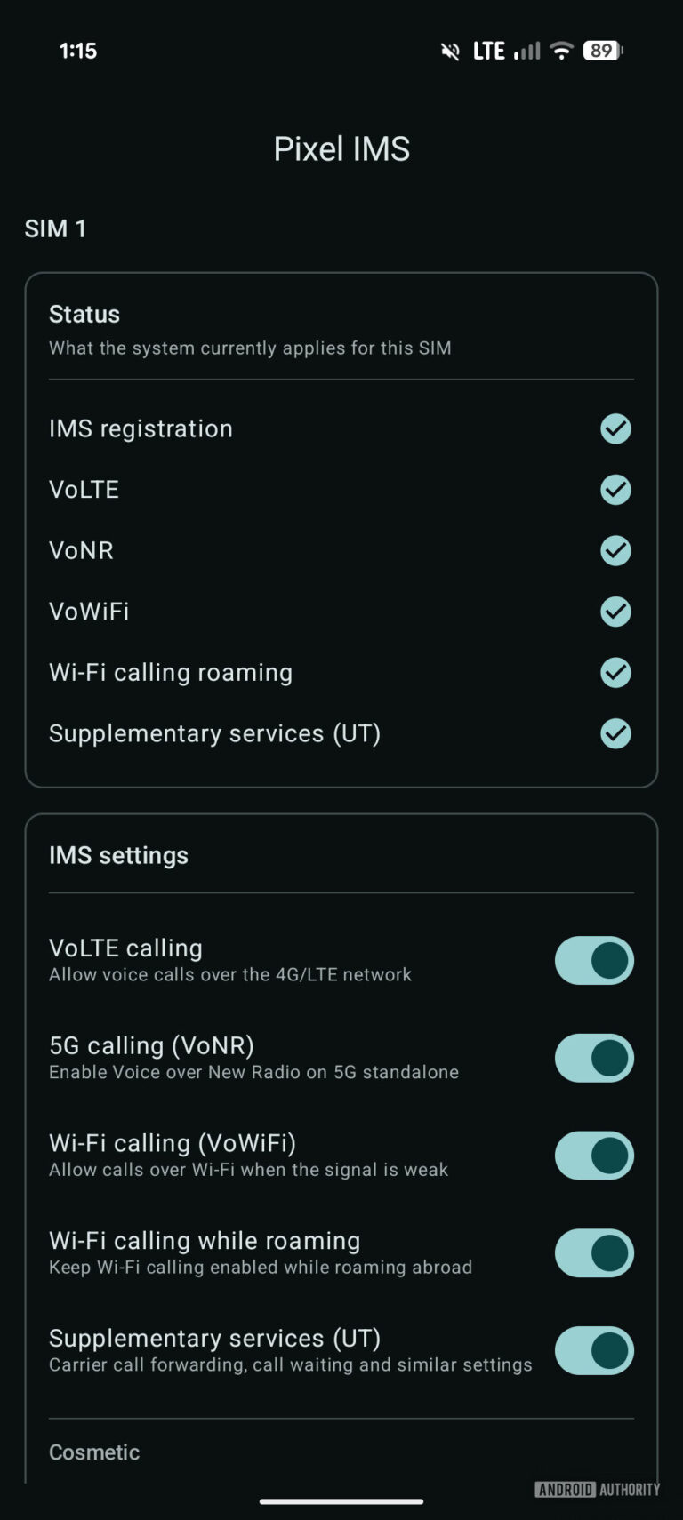 Pixel: спрощене активація VoLTE та Wi-Fi дзвінків 62 Pixel: спрощене активація VoLTE та Wi-Fi дзвінків 62