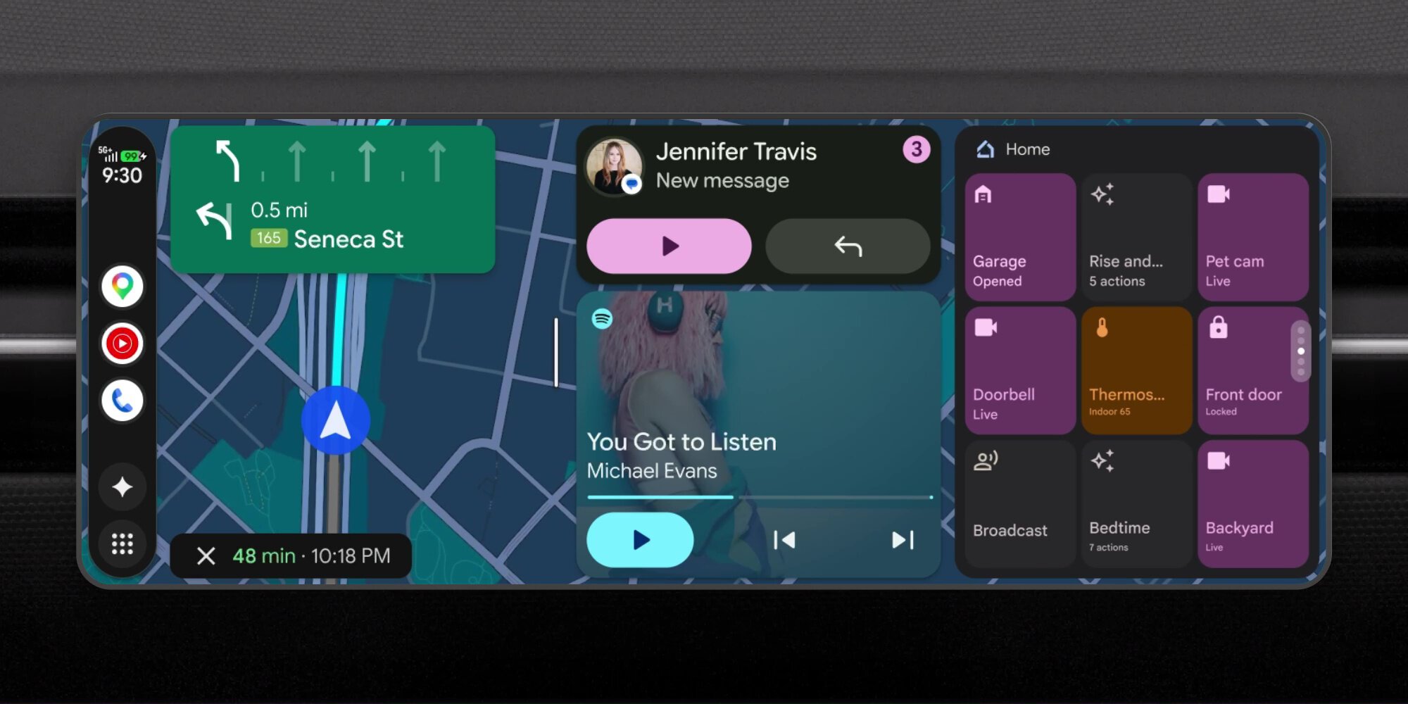 Android Auto: новий дизайн Material 3, віджети та відео 4