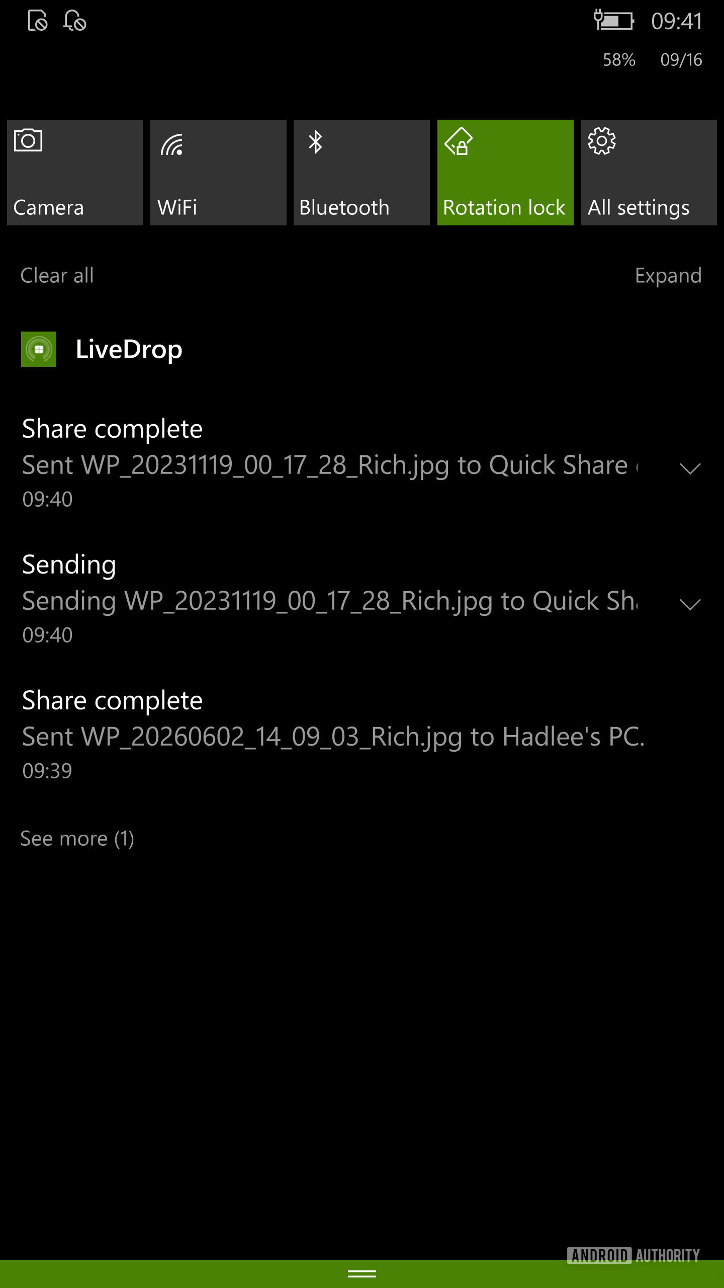 Windows Phone: Неофіційна підтримка Quick Share 8