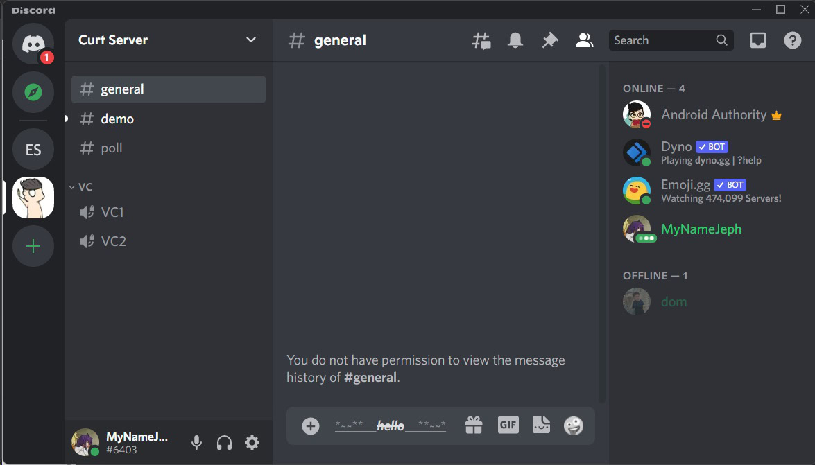 Як зробити підкреслений текст у Discord 11