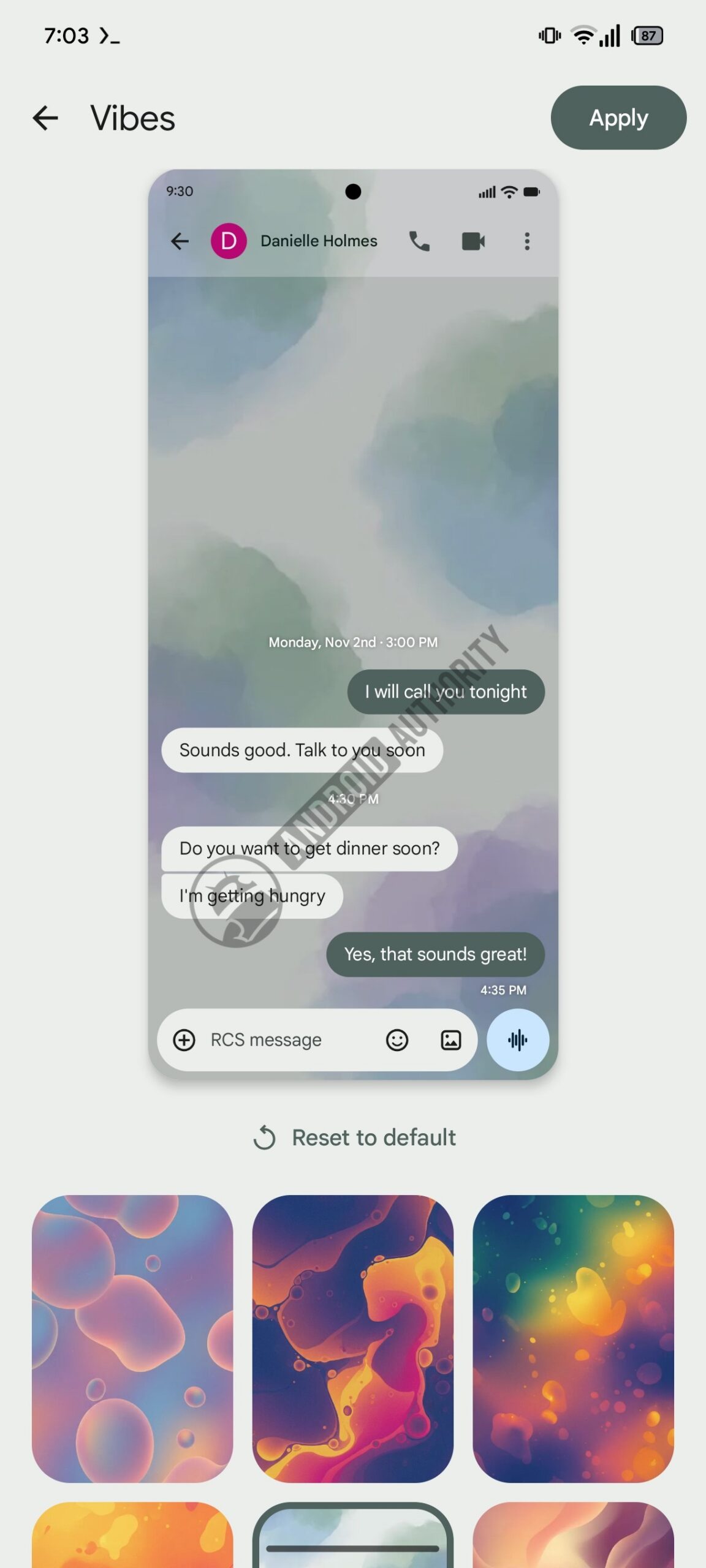 Google Messages: персоналізація чатів кольорами 4