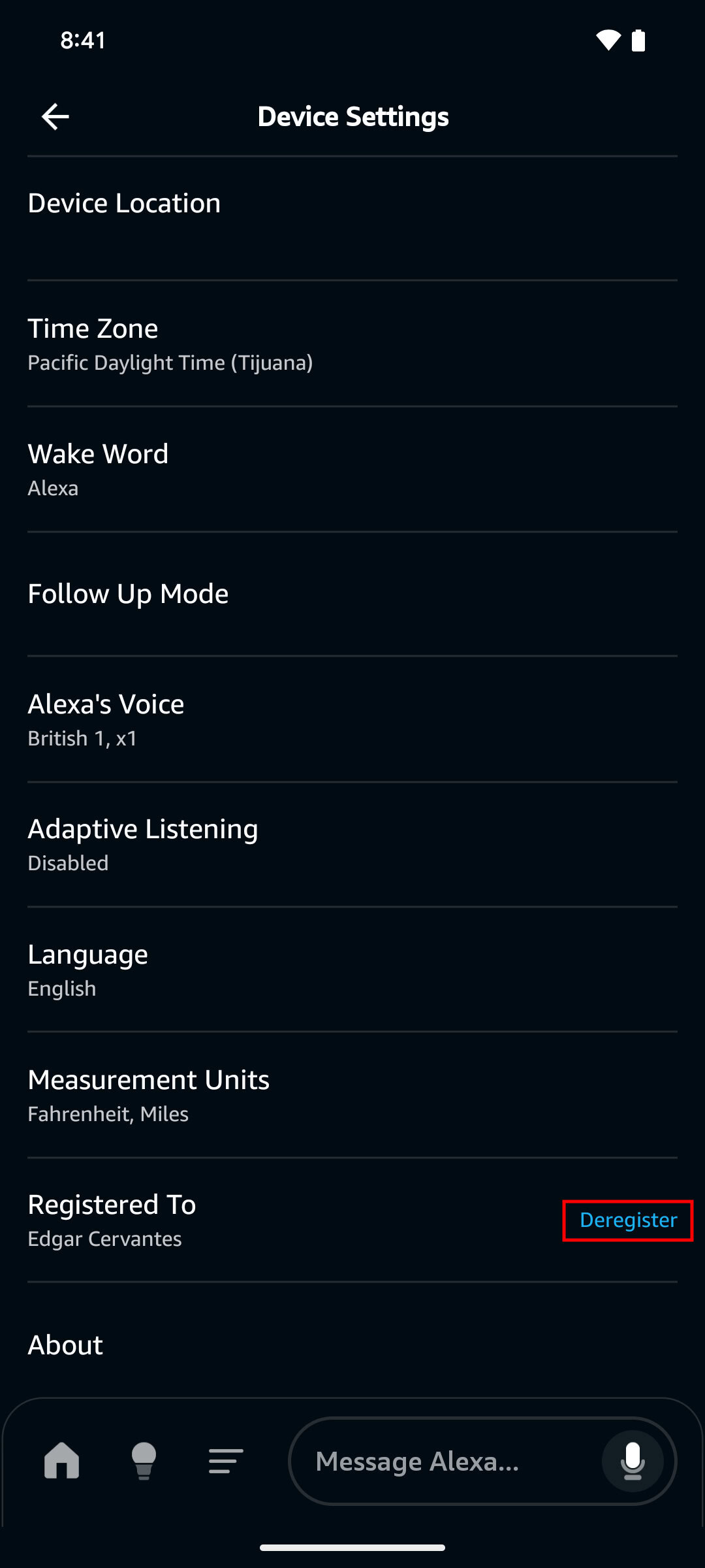 Alexa: видалення пристроїв 16