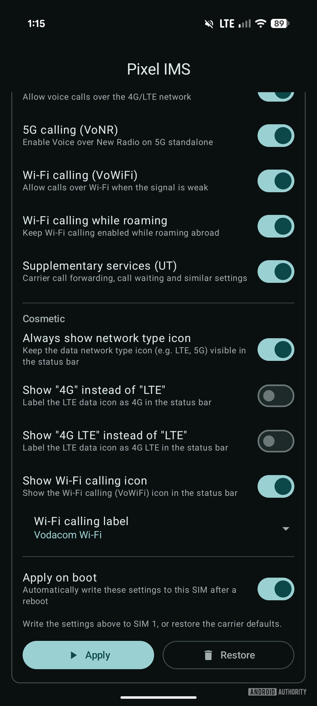 Pixel: спрощене активація VoLTE та Wi-Fi дзвінків 6