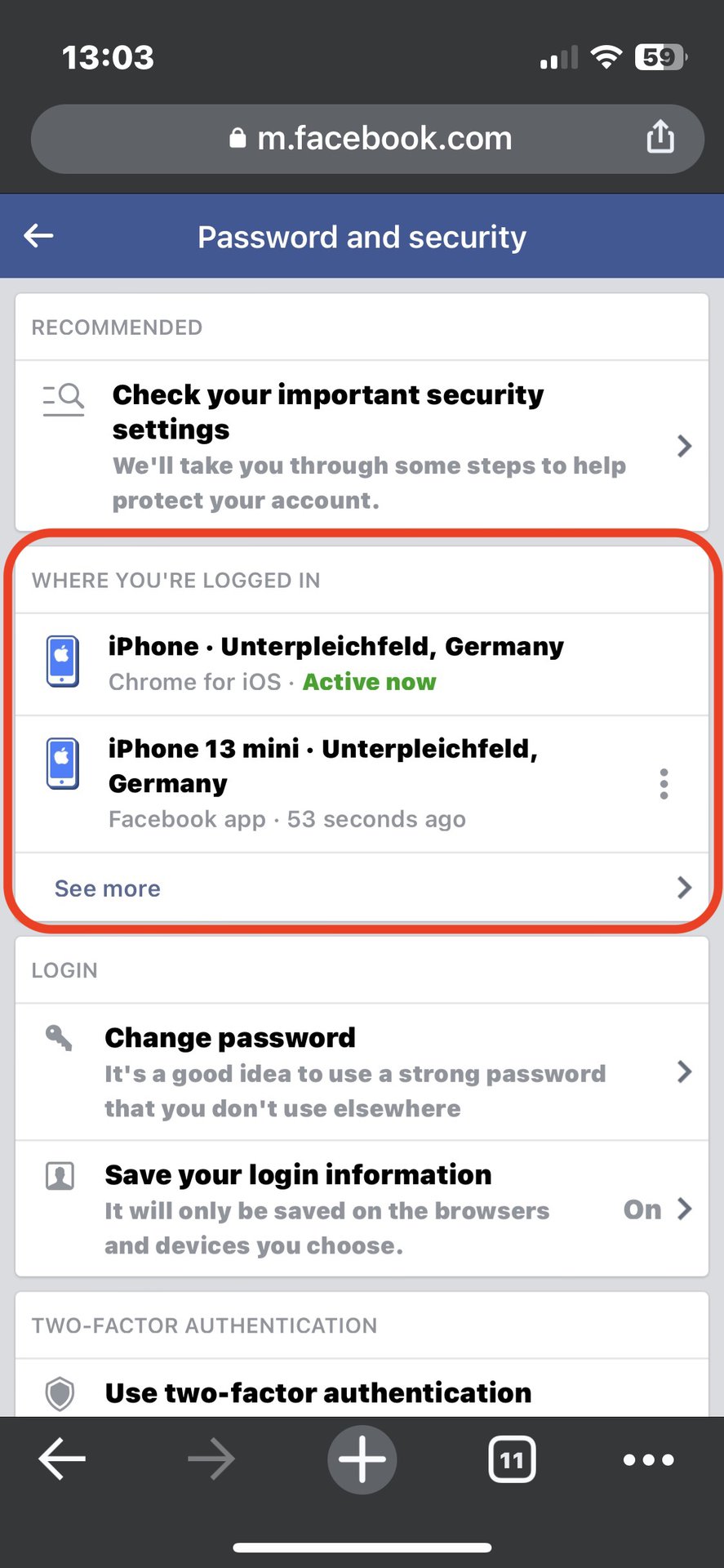 Як вийти з Facebook Messenger 23