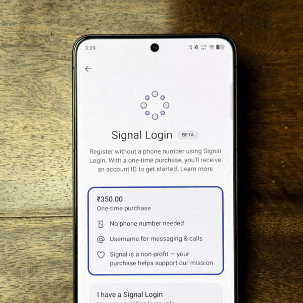 Signal дозволить реєстрацію без номера телефону за плату