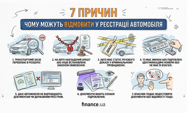 7 причин, через які вам відмовлять у реєстрації авто